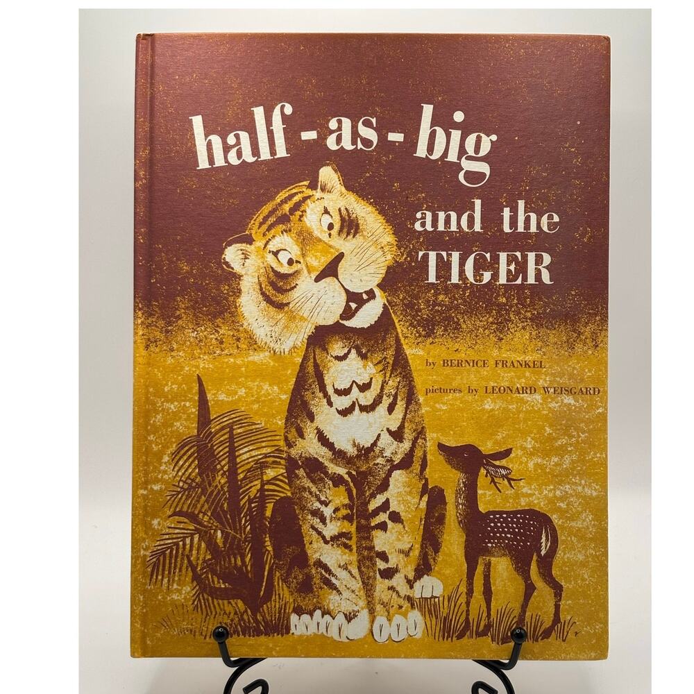 Vintage 1961 Half-as-Big and the Tiger by Bernice Frankel Weekly Reader, HC